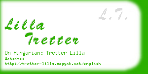 lilla tretter business card